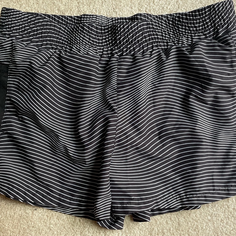 Striped Black and White Girl’s Shorts